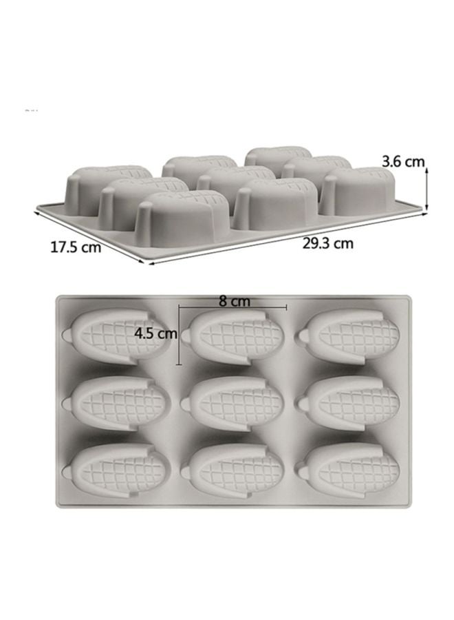 شاربدو قالب كيك سيليكون رمادي 29.3x17.5x3.6سم - Image 2